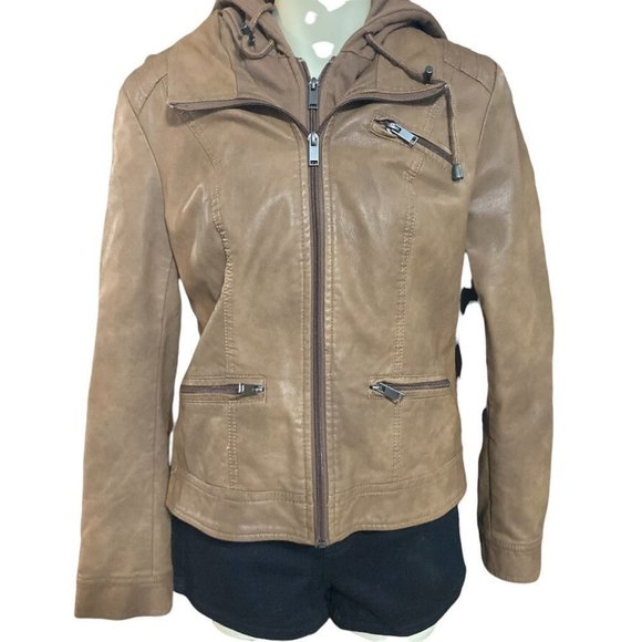 American Rag Jackets & Blazers - American Rag Faux Leather Jacket Brown Size Medium